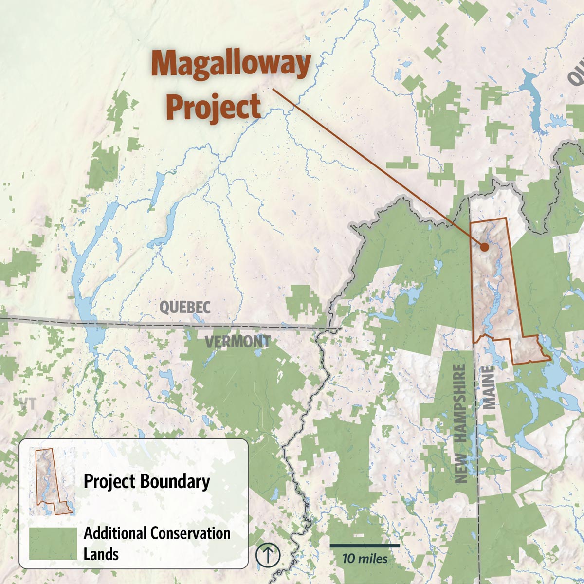 Magalloway Project Location Map