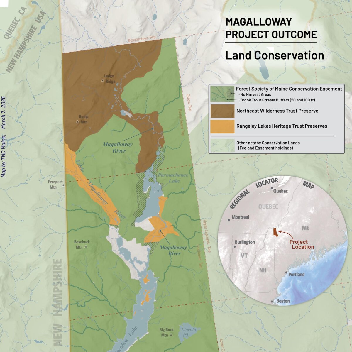 Magalloway Land Conservation Map